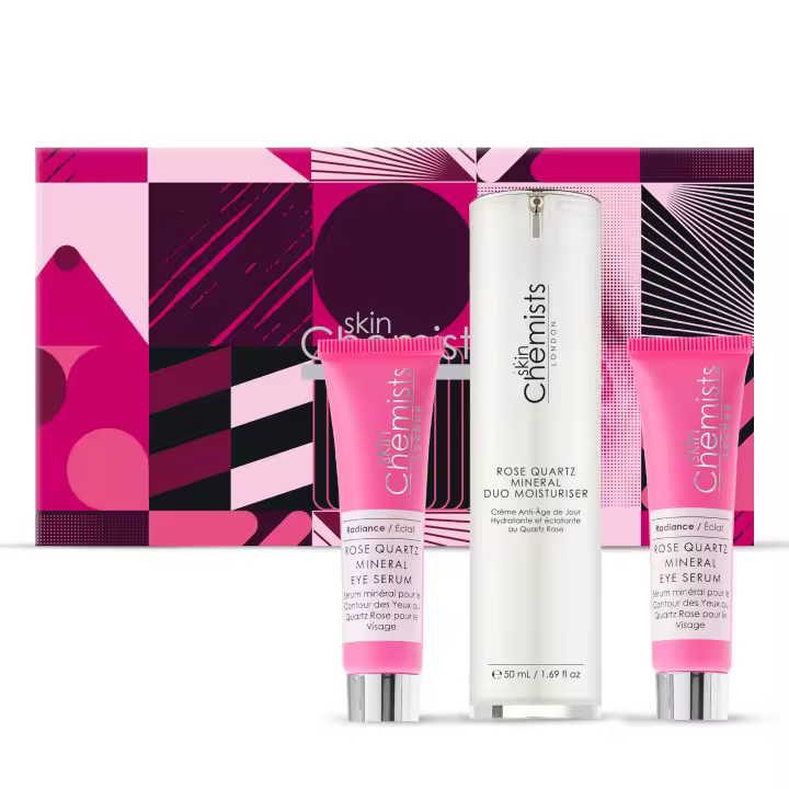 skinChemists Sérum para Ojos y Crema Hidratante Dúo de Cuarzo Rosa - 1