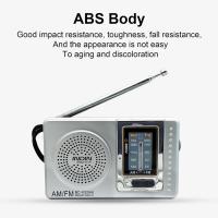 AM/FM radio portátil Reproductor de radio de 2 bandas con Antena telescópica Altilo incorporado Gift para Padres Mayores - details 2