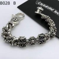 Pulsera de Cruz Gruesa para Hombres - Estilo Vintage y Rebelde，Talla 18cm/20cm/22cm - details 10