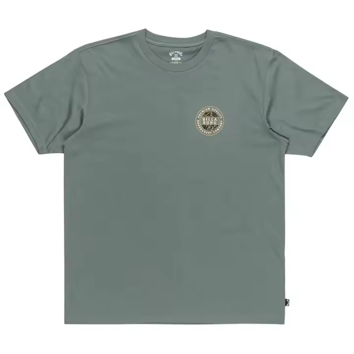 Camiseta de Manga Corta BILLABONG Rotor Fill para hombre en color verde - 1