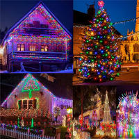 Luces De Cadena De Hielo LED Solar 3.5M Impermeables Para Decoración De Bodas Y Fiestas En Jardín Y Hogar Luces De Navidad Exteriores - details 12