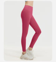 Pantalones de yoga deportivos nude para fitness, cintura alta, levantamiento de cadera, pantalones de yoga adelgazantes para vientre. - details 26
