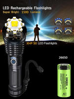 Linterna Táctica LED Potente Recargable USB Con 5 Modos Zoomable Para Camping Exterior Emergencia Batería 26650 Luz Nocturna Resistente Al Agua - details 5