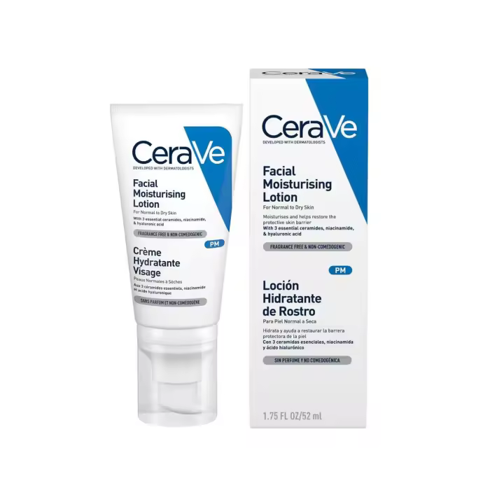 Cerave Loción Hidratante de Rostro PM 52ML - 1