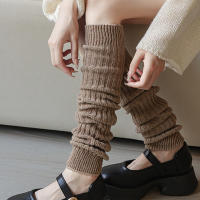 Calcetines De Piel De Oveja De Invierno Tejidos a Mano Hasta La Rodilla Calentadores De Piernas Patrón De Giro Calcetines Para Mujer - details 1