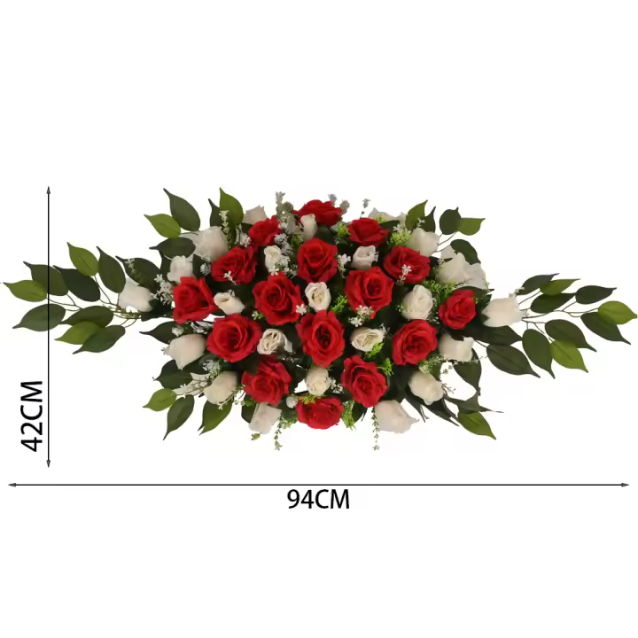 Poenia Arte Floral-Centro De Flores Artificiales Para Cementerio-REF CP003-42cm*94cm - 1