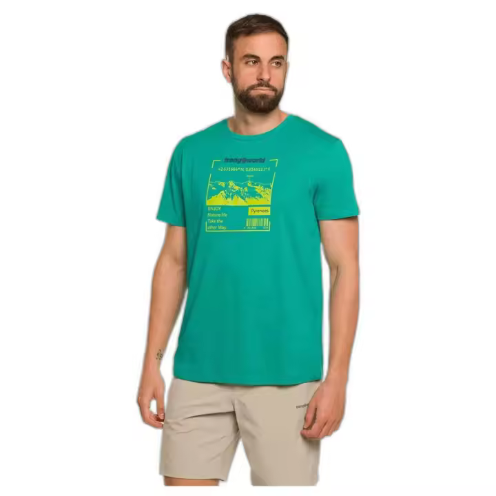Camiseta de Manga Corta Trangoworld Aruca para hombre en color verde - 1