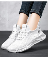Zapatos Casuales Para Mujer En Malla Antideslizantes Con Cordones Elásticos Y Punta Redonda Suela Suave Transpirables Para Caminar Y Deporte - details 13