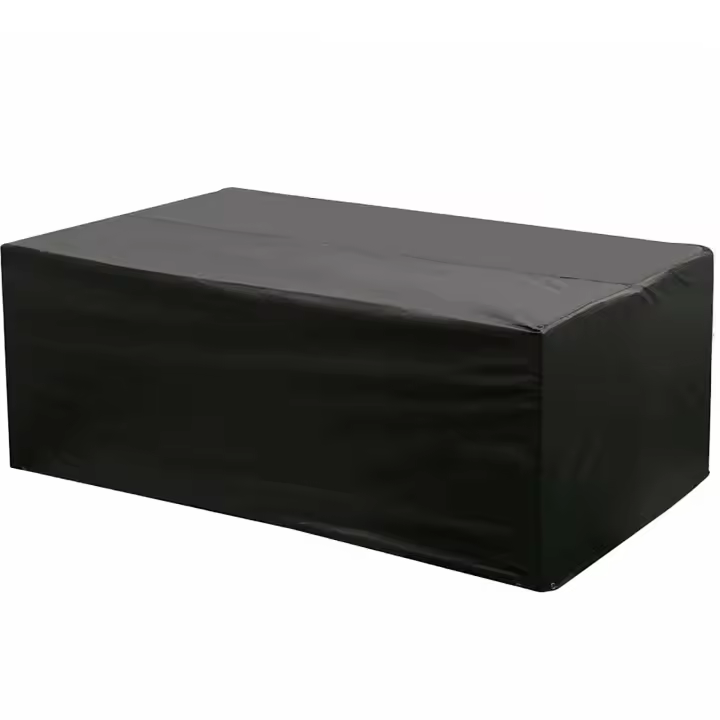 Funda de mesa rectangular Oxford para muebles de jardín con protección UV (negro)-242*162*100cm - 1