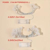 Caja De Batería Para Luces LED En Forma De Rosas 1PC Lámpara De Cadena De Flores Para Fiestas Y Vacaciones De Navidad - details 1