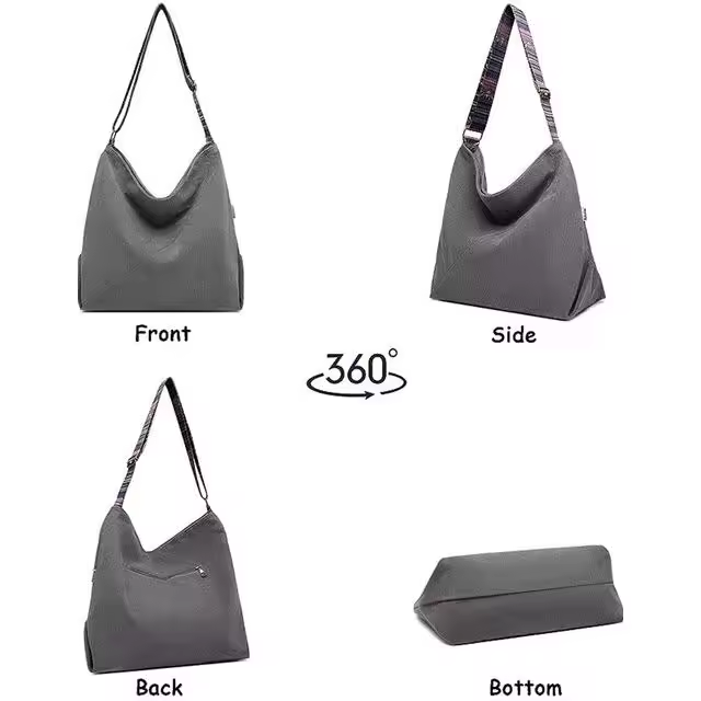 Bolposdehembroparamujer Mochila de Bandolera, Bolso de Lona Versátil y Multifunctional, Elegantes Bolsos Cruzados, Gran Capacidad Mochila Duradera para Viajes de Gran Capacidad para Mujeres Niños - 1