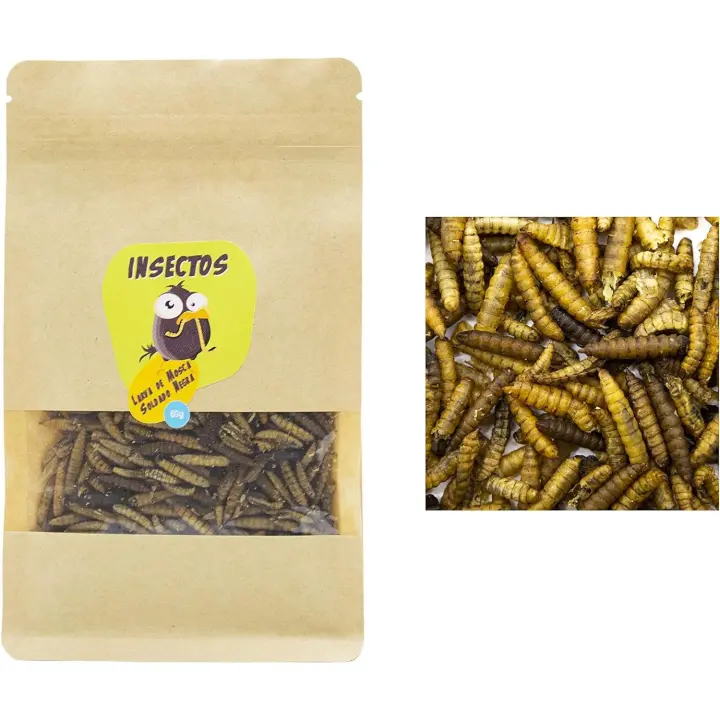 Larvas de Mosca Soldado Negra para Pájaros FINCA CASAREJO - 60g - 1