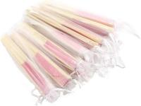 Abanico de Tela Abanico Decoración plegable Bambú Ventilador Banquete de Boda Regalo del favor del Partido con El Bolso del organza (Rosa, 10 piezas) - details 4