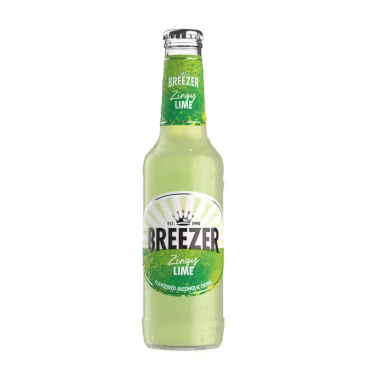 Pack de Botellines Bacardí Breezer Zingy Lime - Lima 27,5 Cl - Varias opciones (6,12,24) - 1