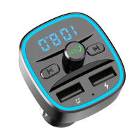 Transmisor FM T25 5.0 Bluetooth Con Navegación De Voz Inteligente Reproductor MP3 Dual USB Carga Rápida Manos Libres 2022 Para Coche - details 4