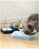 Cuenco De Agua Para Gatos Acero Inoxidable O Plástico Doble Protección De Columna Cervical Dispensador Automático No Encharca La Boca - details 17