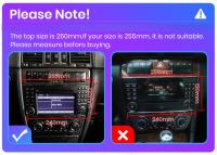 Junsun AI Voice Car Radio Stereo For Benz C Class W203 2005 2006 2007 2008 2009 Car Auto Radio Built-In Wireless Carplay For Apple & Android Auto Automotive Multimedia Touch Screen 360 camera Car Intelligent Systems With GPS Navigation - details 1