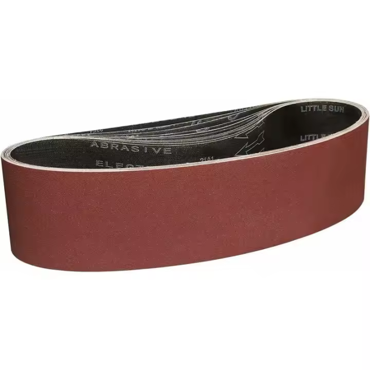 Juego de 10 bandas abrasivas de 100 x 915 mm, grano 120 para lijar y pulir - 1