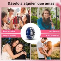 Encantos De Estrella Luminosa Platinados Para Pulsera Original Joyería DIY Simbolo Eterno Colgante De Amor Cadena De Seguridad Compatible Con Pulseras Originales - details 169