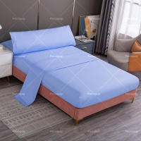 Juego de cama de tres piezas, funda de colchón, textil para el hogar, delicado y suave, agradable para la piel, color sólido, adecuado para sala de estar, dormitorio. - details 5