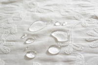 Mantel De Porcelana Azul Y Blanco Con Bordado En Algodón 100% Resistente Al Agua Y Aceite Con Borde De Hoja De Loto - details 19