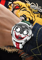 Reloj De Cuarzo LIGE 2025 Para Hombre Creativo Con Correa De Cuero Resistente Al Agua Diseño De Payaso Moda Casual Reloj Hombre - details 15