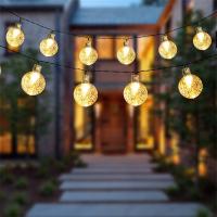 Lámparas De Bola Solar Con Burbujas Cadena De Luces Impermeable Para Exterior Decoración De Navidad Para Patio Fiesta De Vacaciones - details 8