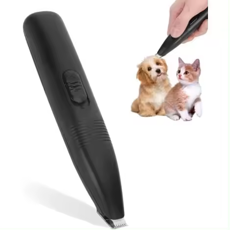 Cortadora de pelo eléctrica de bajo ruido para perros, afeitadora inalámbrica para patas, orejas y cara para gatos y perros pequeños - 1