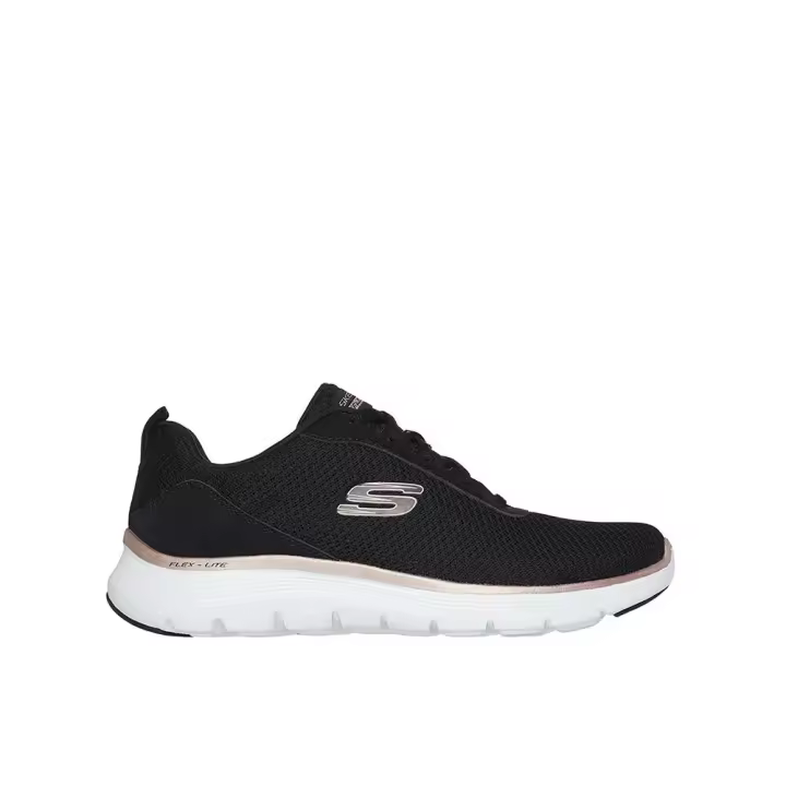 Skechers 150206_BKRG Zapatillas deportivas para mujer negras en textil 81671 - 1