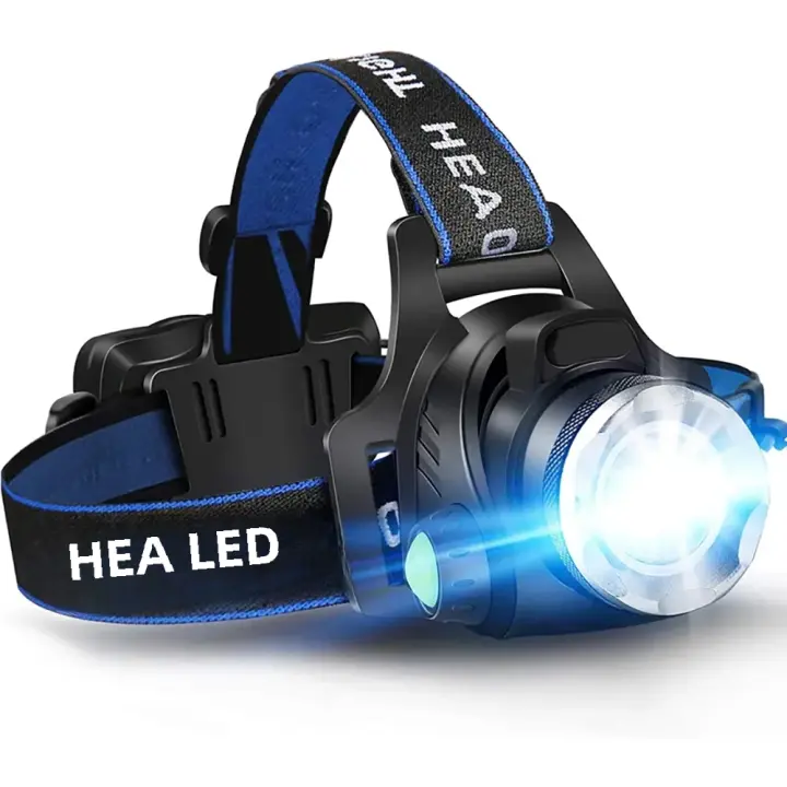 Linterna Frontal LED De Inducción Potente Recargable USB/DC Con Aluminio Para Pesca Al Aire Libre Lámpara Frontal Alta Luminosidad Torchete - 1