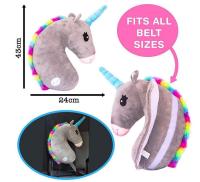 Almohada De Cojín De Peluche Suave Dibujos Animados Caballo Juguete Para Niñas Regalo De Cumpleaños Muñeco De Unicornio Kawaii Almohada De Hombro De Coche - details 0