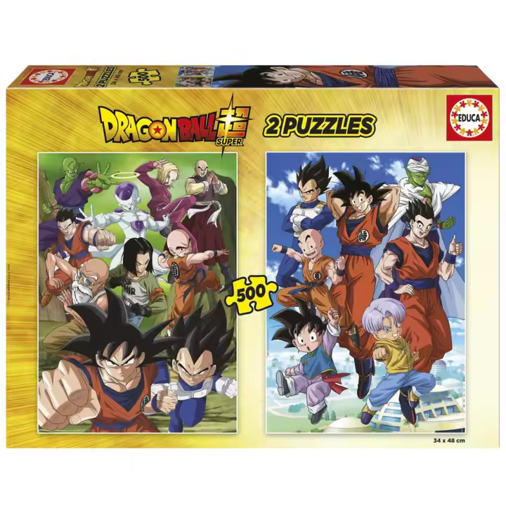 Puzzle 2X500 piezas Dragon Ball (Educa 19915) - 1