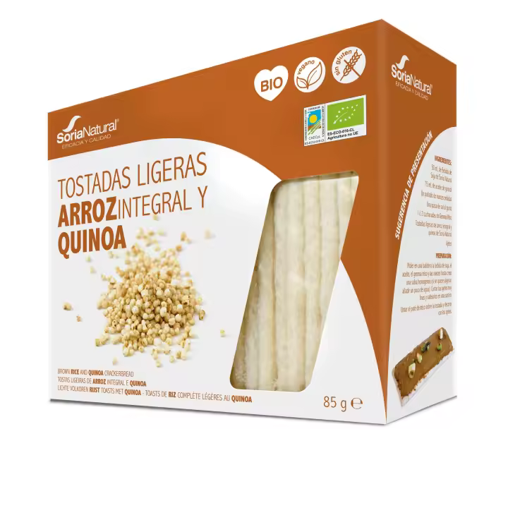 Soria Alimentacion Tostadas Ligeras Arroz Quinoa Bio - 1