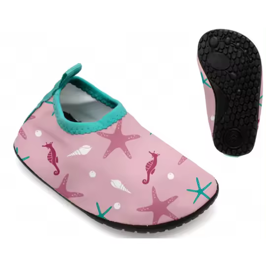 Kiokids Escarpines Zapatos de Baño Antideslizantes para Niños y Niñas Facil Secado Color Rosa Talla 25 Sandalias Para Playa Piscina y Natacion - 1