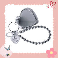 Llavero Estilo Y2K Con Forma De Corazón Y Espejo Accesorio Chic Y Moderno Para Bolso Material De Aleación De Zinc Unisex - details 0