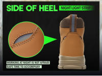 Botas De Seguridad Impermeables Para Hombre Indestructibles Con Punta De Acero Antideslizantes Antipinchazos Para Motociclistas Biker Botas Para Hombre - details 8