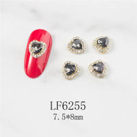 5PCS Decoración De Uñas Con Diamantes Corazones Cheering Accesorios Redondos Para Manicura Arte De Uñas Moda - details 5