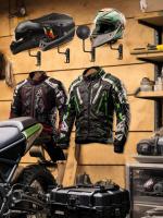 Soporte De Casco Rotativo 180° 2 En 1 Con Ganchos Para Ahorrar Espacio Soporte Para Motocicleta De Polyester Unisex - details 8