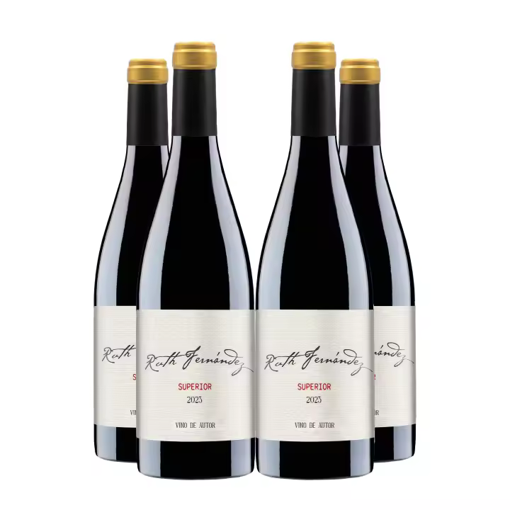 Ruth Fernández - Superior - D.O. Ribera del Júcar - Ecológico - Pack de 4 - Vino tinto - 750 ml/botella - 1
