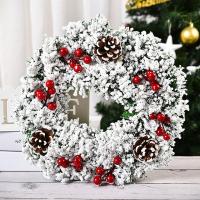 Corona Navideña De Puerta Guirnalda De Navidad Decoración Merry Christmas Para El Hogar Año Nuevo Navidad Colgante De Puerta - details 4