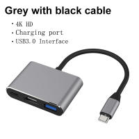 Cable Convertidor 3 En 1 USB-C a HDMI Compatible Para Samsung Huawei iPad Mac NS Adaptador HD 4K USB 3.0 Tipo C a HD Para Monitor - details 7