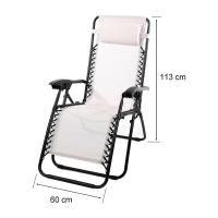Miramax-silla Tumbona Con Reposabrazos Blanco - details 1