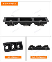 Lámpara De Punto De Luz LED Recubrimiento Blanco Negro Soporte De Bombilla GU10 Foco MR16 Ajustable Comercial Instalación En Fosa - details 12