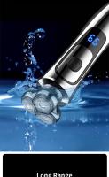 Afeitadora Eléctrica Recargable Para Hombres Cuchillo De Afeitar Portátil Flotante Tres Puntas Lavable Con Agua - details 8