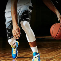 1pc Protección De Rodilla Deportiva Suave Compresión Elástica Para Ciclismo Baloncesto Manguito De Apoyo Articulación De La Rodilla Transpirable Para Adultos - details 1