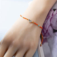 Set De 12 Pulseras De Hilo Tejido Con Encantos De Corazón De Cristal Para Mujeres Y Hombres Pulseras Bohemias Joyería Regalo - details 1