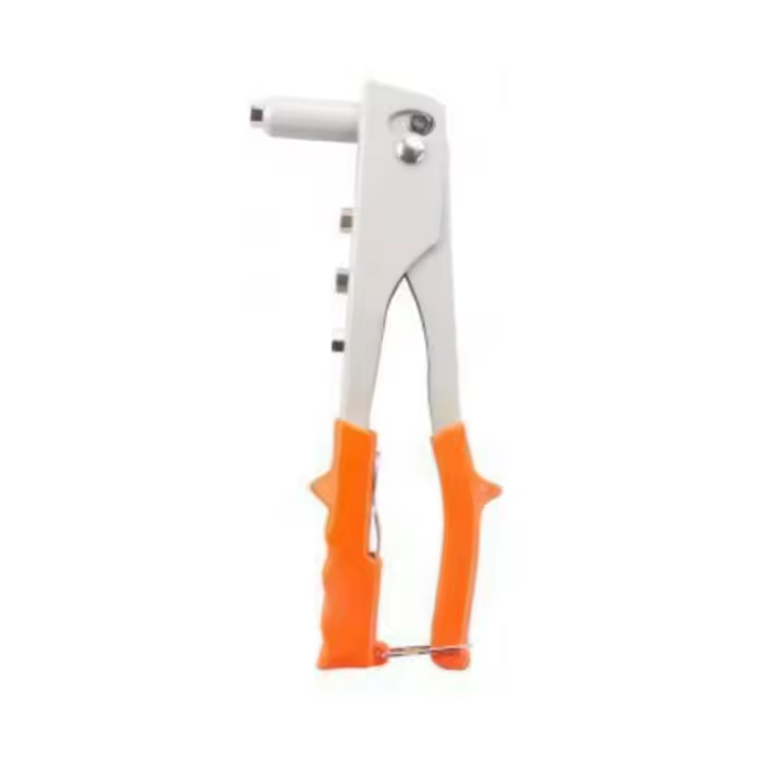 Remachadora manual 25 cm con mango de plástico, grapadora de clavos de hierro, herramienta de reparación, bricolaje, uso profesional para metal, madera, plástico - 1