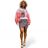 Falda pareo con estampado étnico en tejido crepé con cierre ajustable Mad Influence - details 3