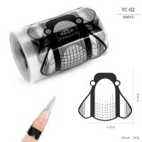 100pcs Formas De Uñas Artísticas Para Gel UV Extensión De Acrílico Estampado Francés Herramienta De Manicura Stencil Adhesivo Creativo Y Conveniente Para Uso Profesional O Doméstico - details 5
