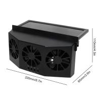 Ventilador De Escape Para Coche Recargable Por USB Y Solar Circulación De Aire Enfriamiento Y Disipación De Calor Alta Potencia 2/3 Ventilador De Ventilación Frontal - details 15